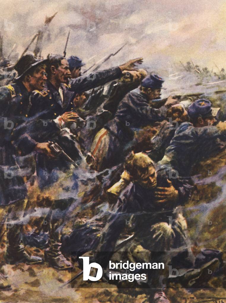 "Alta marea a Gettysburg (colore lito)" di Arthur C. Michael