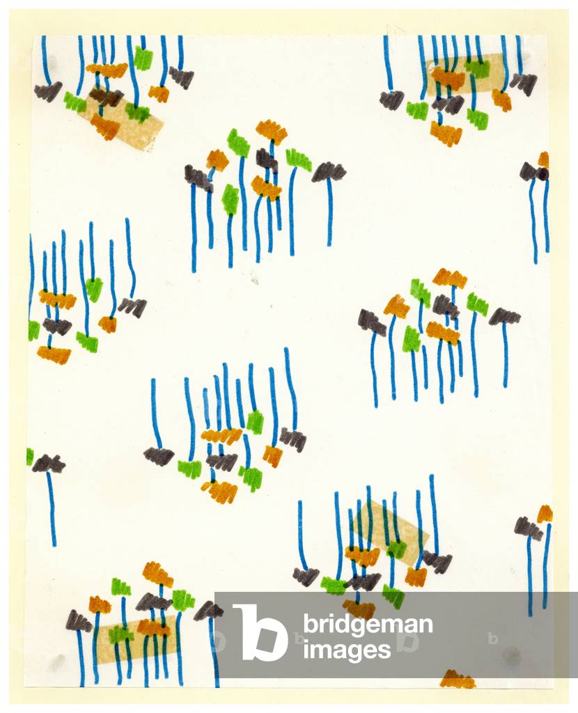 Bild von Gemälde "Textildesigns" von Barry Daniels