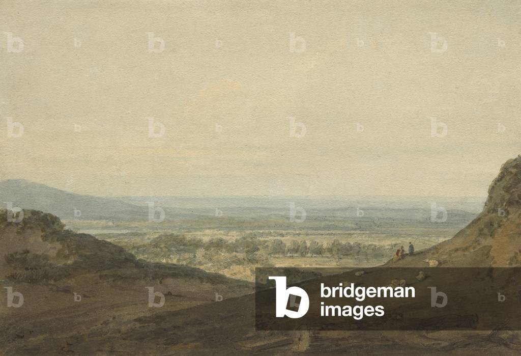 Bild von Zeichnung "Ansicht in Westmorland", c.1796 von Thomas Turner