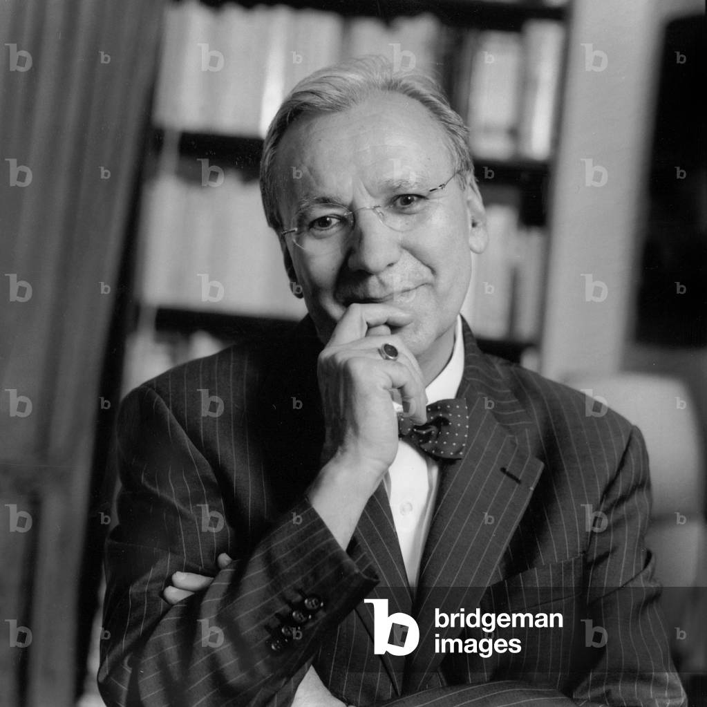Image of Photography depicting Michel Maffesoli by Louis Monier, b/w
