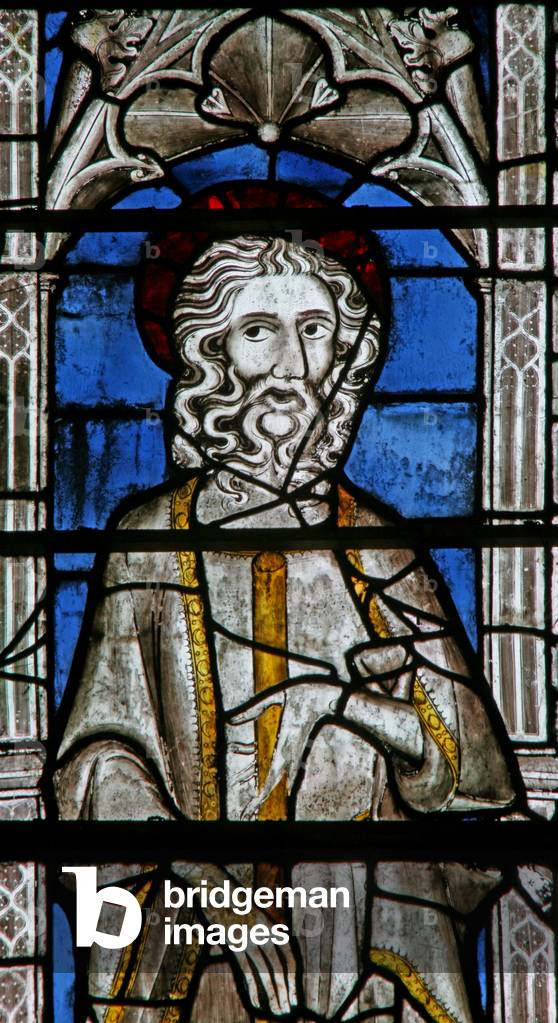 Window Ew depicting St James the Less (stained glass) by English Artist