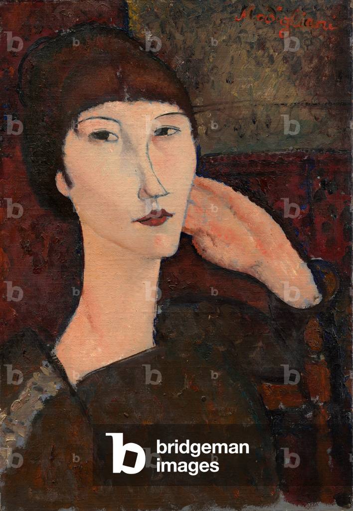 Adrienne (Donna con frangia), 1917 (olio su lino)