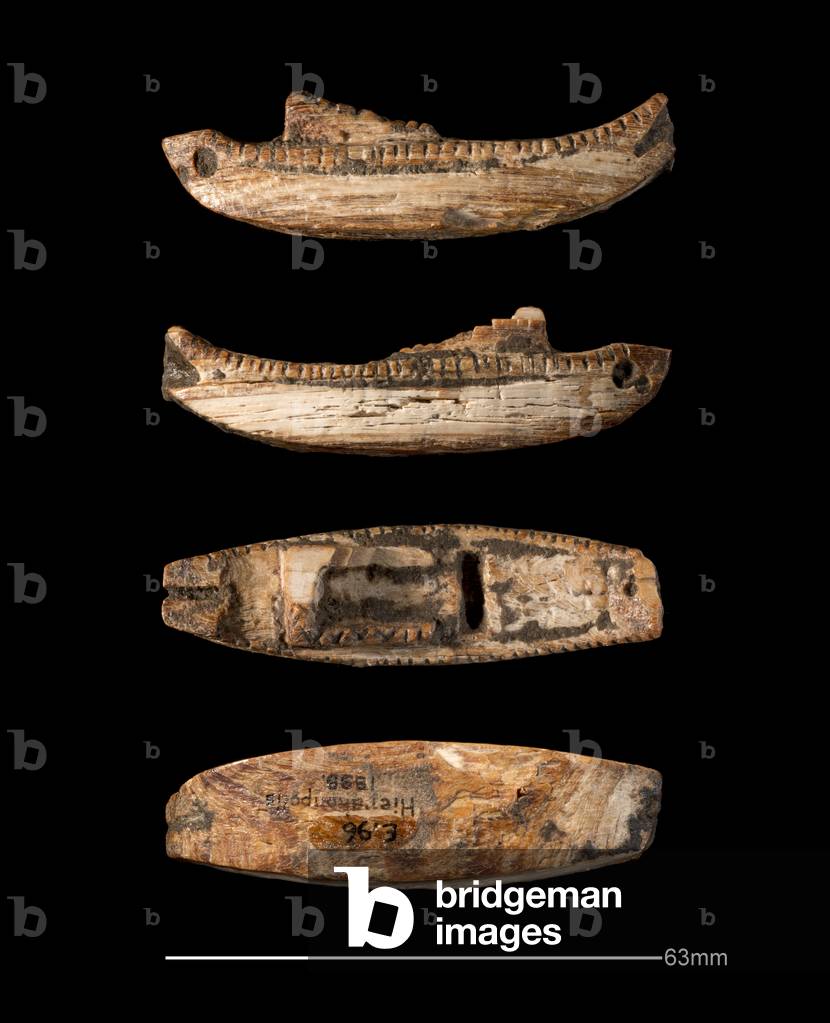 Modellboot, Hierakonpolis, Frühe Dynastie (um 2950 - um 2575 v. Chr.) (geschnitztes Elfenbein)