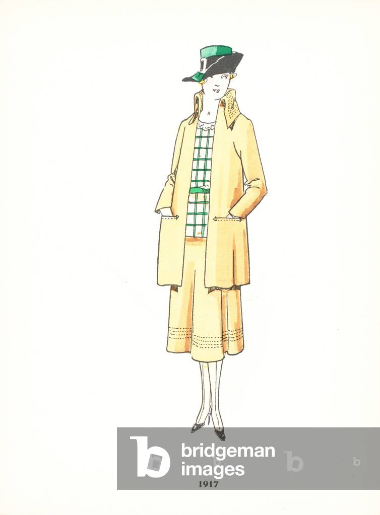 Damenmode, 1917 (Farbe litho)