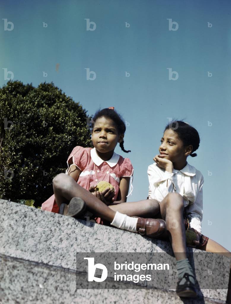 Two young Japanese-American girls.