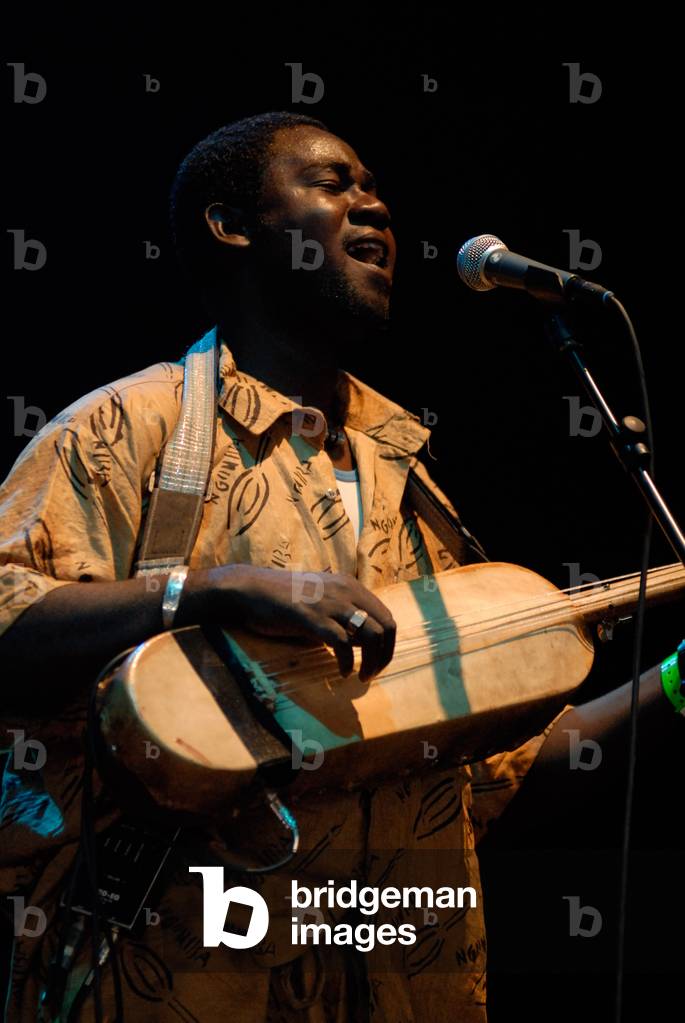 Bild von Fotografie "Barou Kouyate (Bassekou Kouyate und ngoni ba) (Foto)" von Paul Tomlins