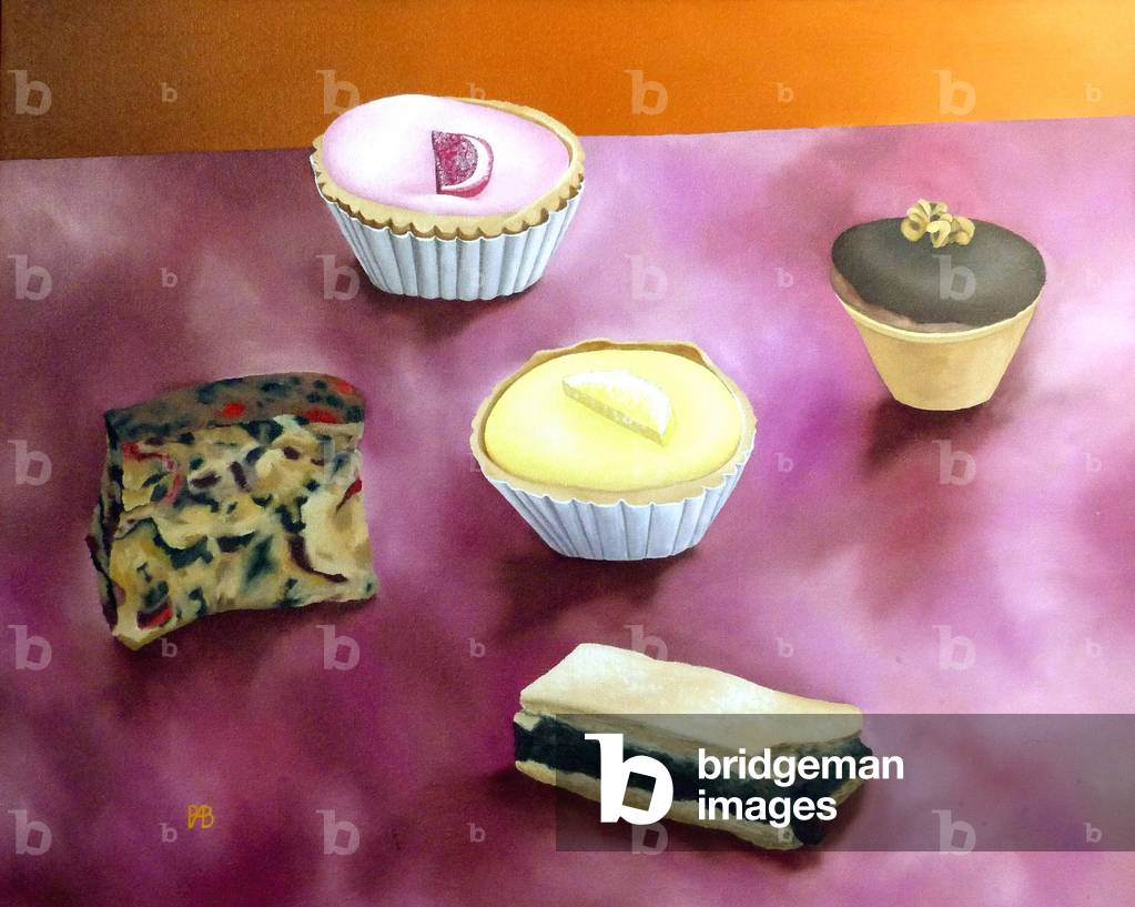 Five Cakes, 1988 (Öl auf Leinwand)