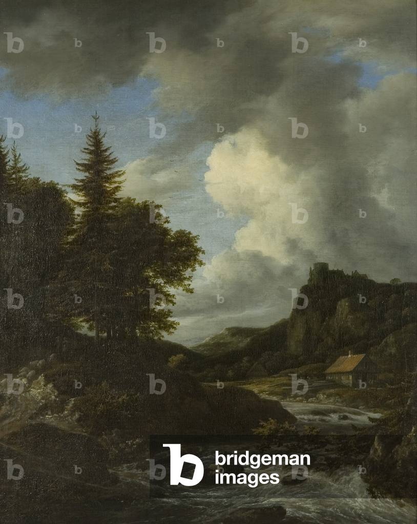 Immagine di Dipinto "Fiume in Spate" 1660 di Jacob Isaaksz. or Isaacksz. van Ruisdael