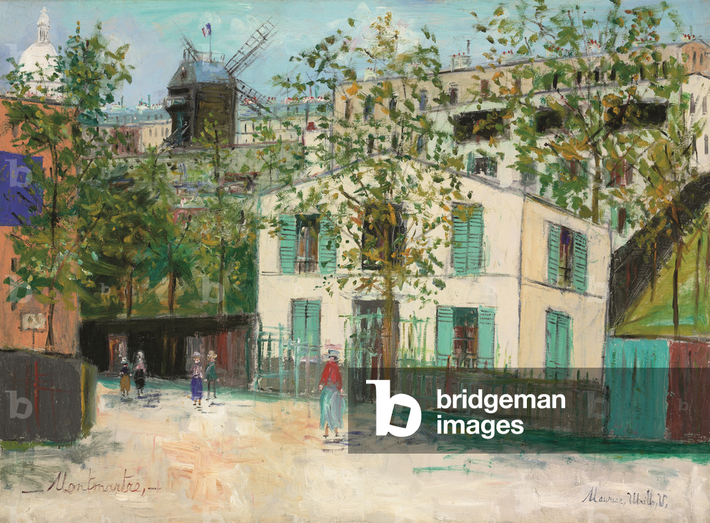 Immagine di Dipinto "La macchia di Montmartre" 1935 di Maurice Utrillo