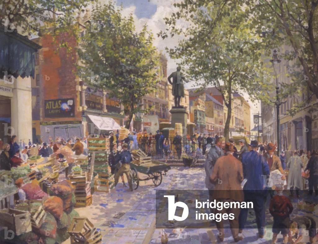 Hayes, Cardiff (Öl auf Leinwand)