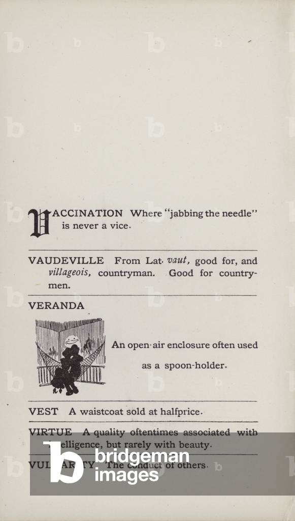 Dizionario sciocco: Veranda (litho)