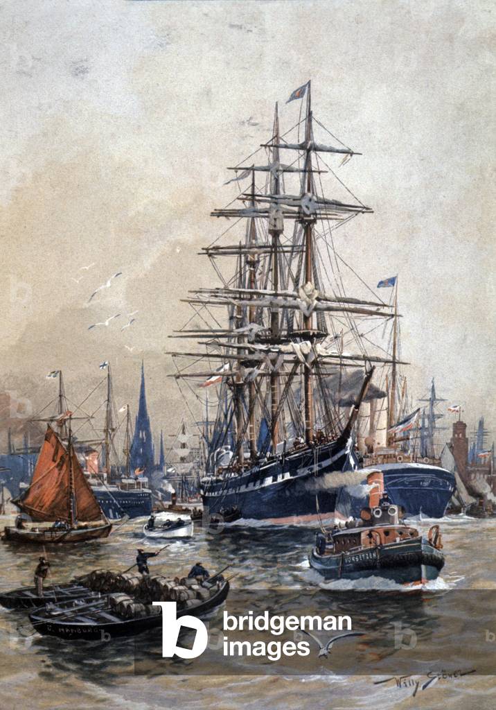 Der Hamburger Hafen im 19. Jahrhundert (Gemälde)
