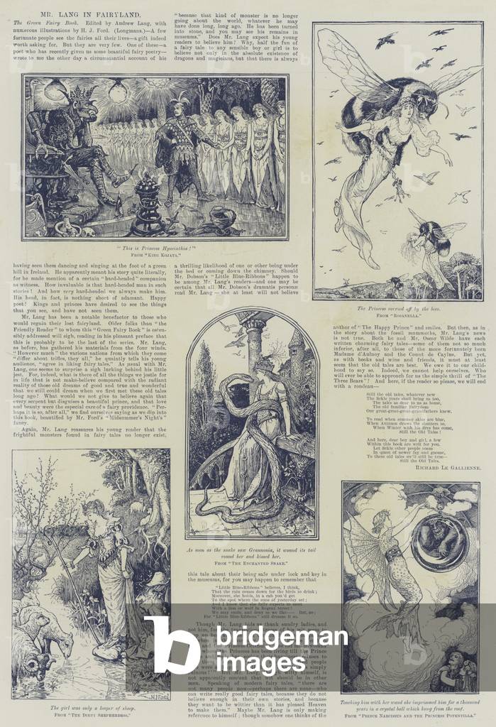 "Mr Lang in Fairyland (incisione)" 1892 di Henry Justice Ford