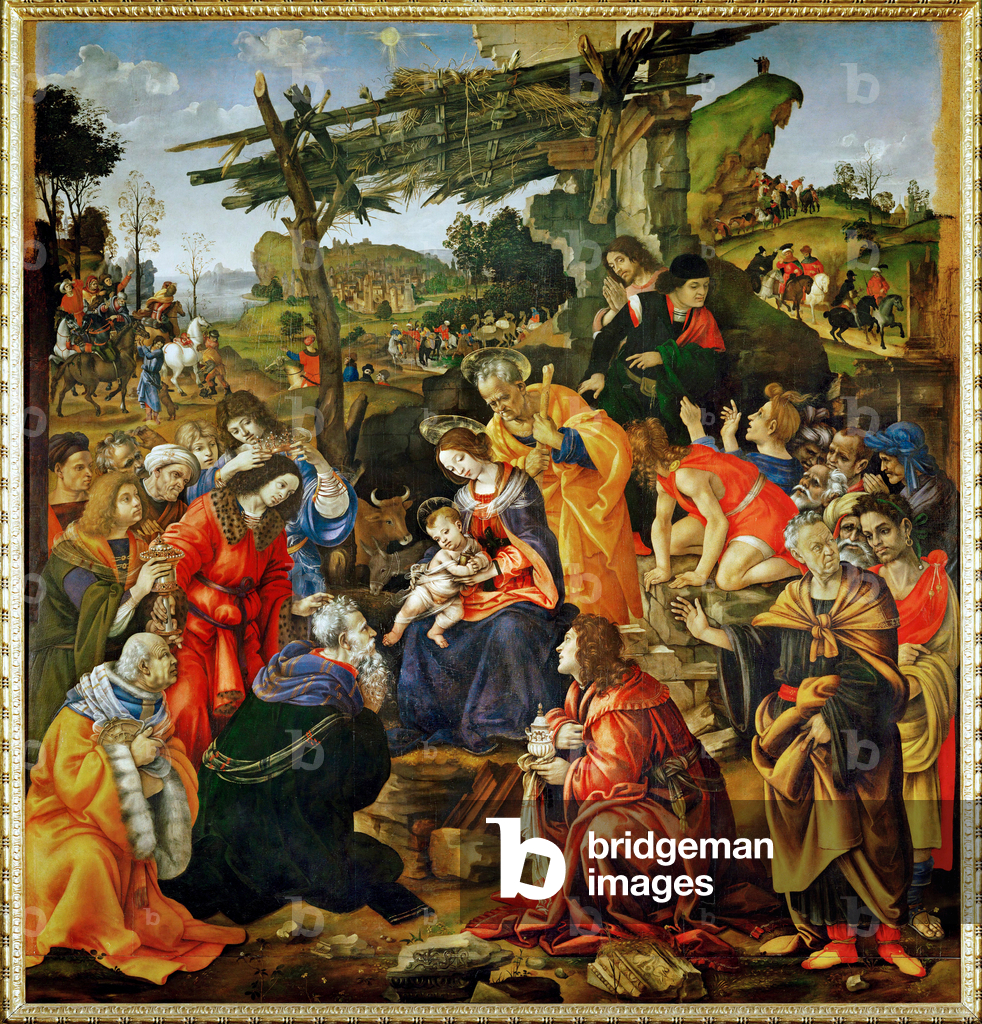 The Adoration of the Magi (tempera on wood)