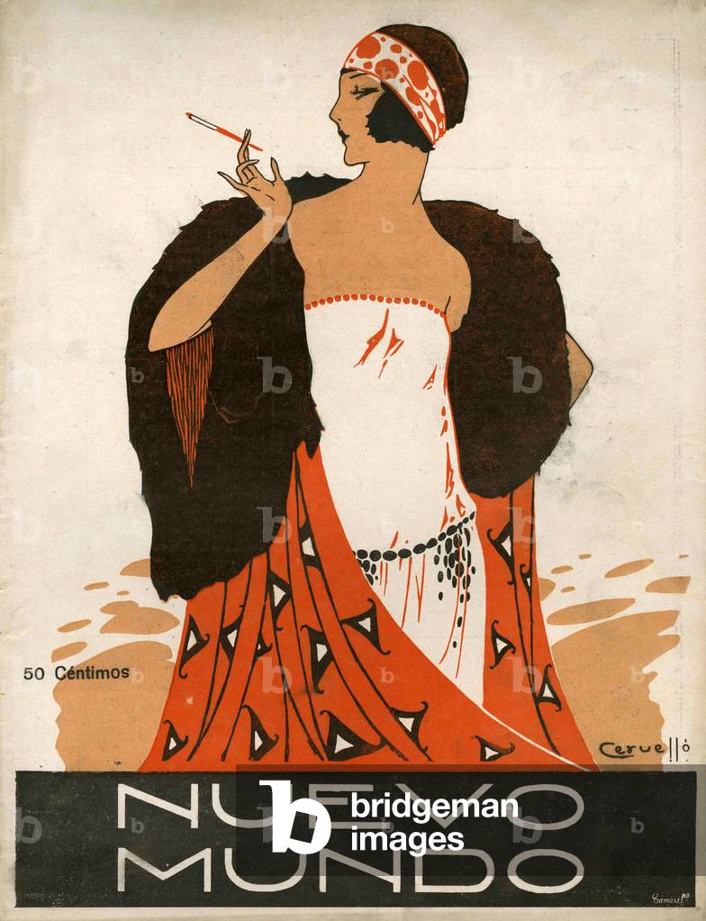 Copertina della rivista Nuevo Mundo, Spagna, anni '20