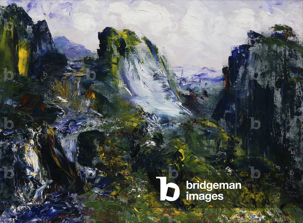 Bild von Gemälde "Schlaf neben Falling Water" von Jack Butler Yeats