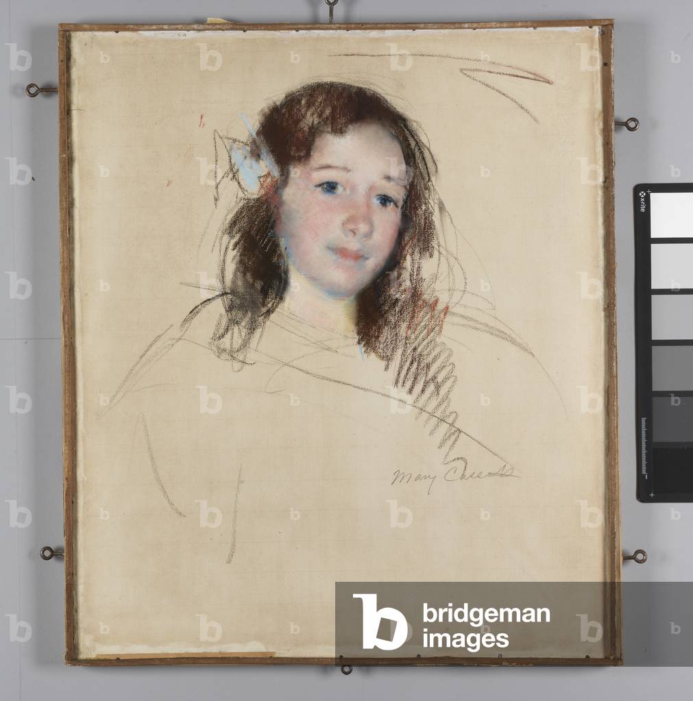 Image of Drawing depicting Head of Adele I 1892 by Mary Stevenson Cassatt