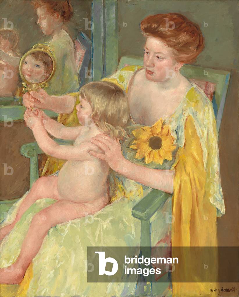 Woman with a Sunflower, c.1905 (oil on canvas)