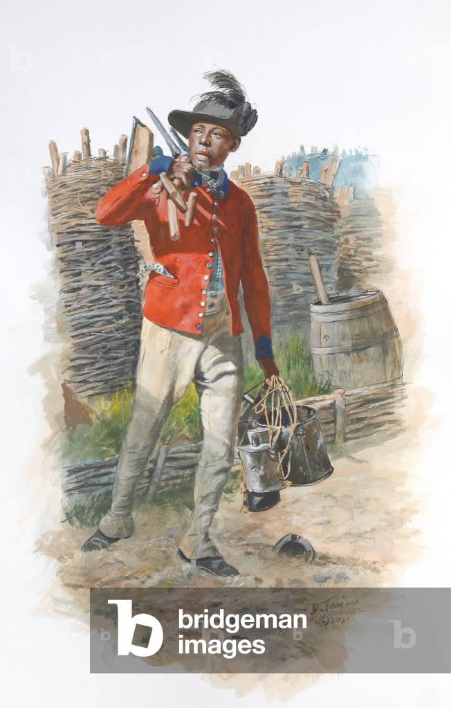 "Schwarze Gesellschaft der Pioniere der Armee von Cornwallis 1781" 2021 von Don Troiani