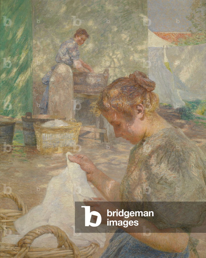 Image of Painting depicting Sunny Day 1899 by Emile Claus