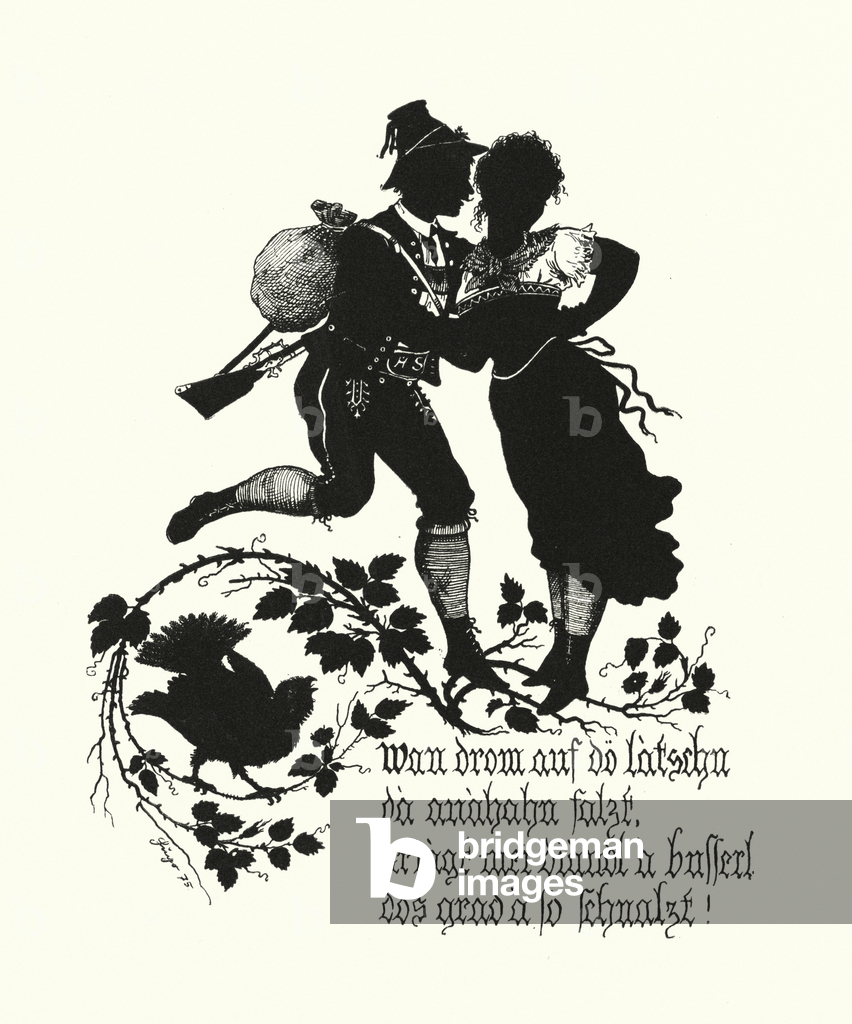 Silhouette di Hugo Strohl (litografia)