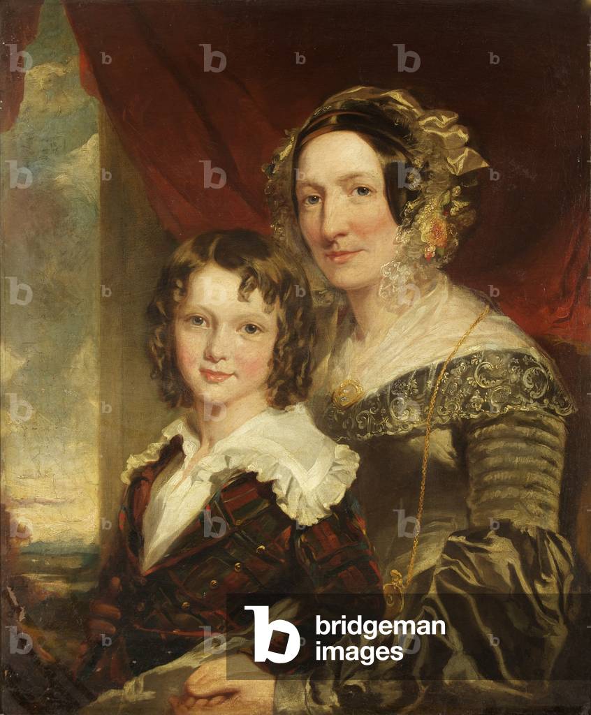 la signora Margaret Moor e suo figlio Tom, 1839 (olio su tela)