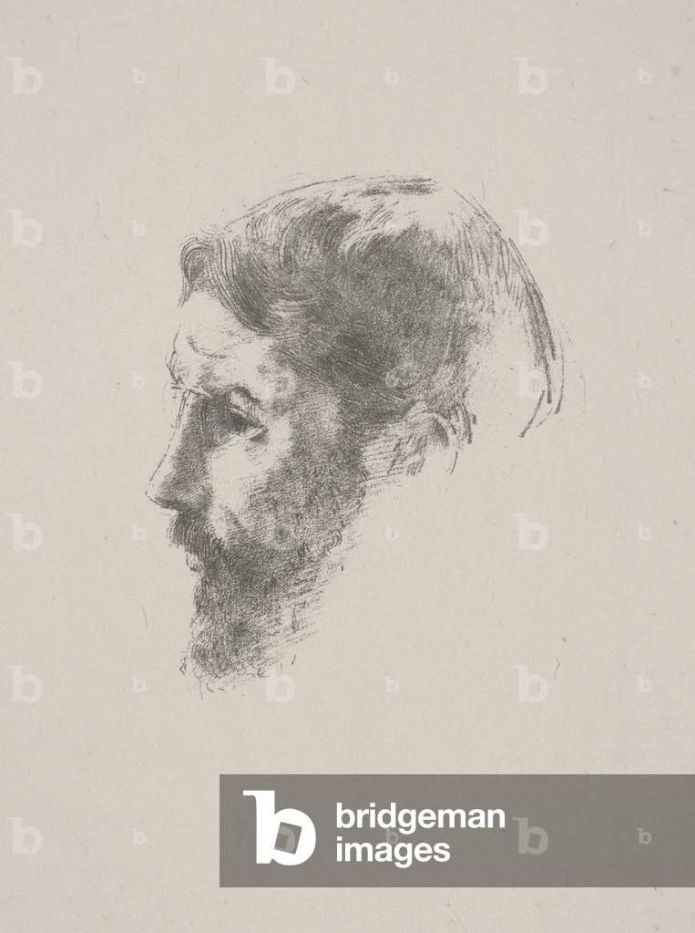 Image de Estampe représentant Sans titre (lithographie) par Odilon Redon, b/w