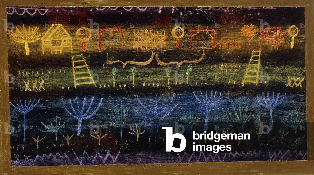 Image of Garden on the Level; Garten in der Ebene, 1925 (oil by Klee