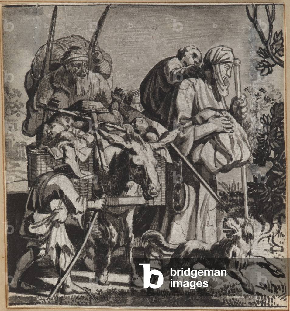 The Beggar Fool, 1660-86 (pennello e inchiostro indiano su carta)