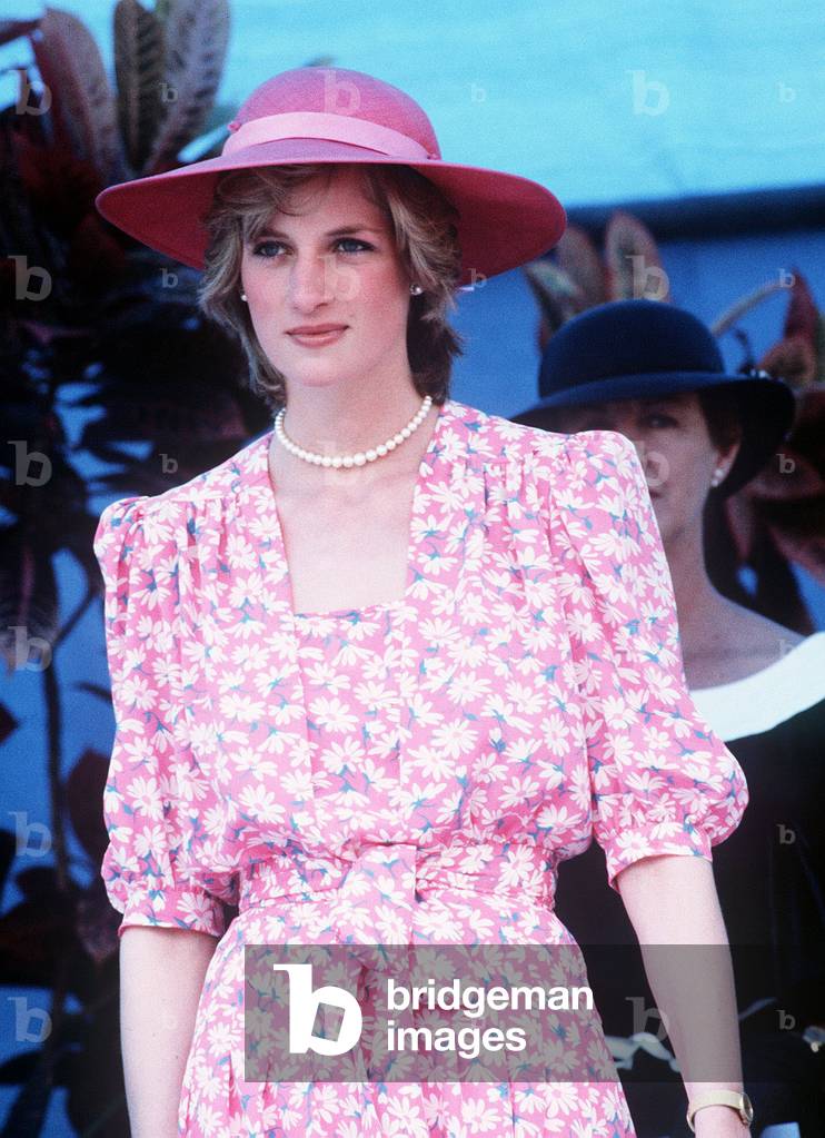 Image of Princess Diana in Australia at the Sydney Opera House wearing Image of Princess Diana in Australia at the Sydney Opera House wearing
