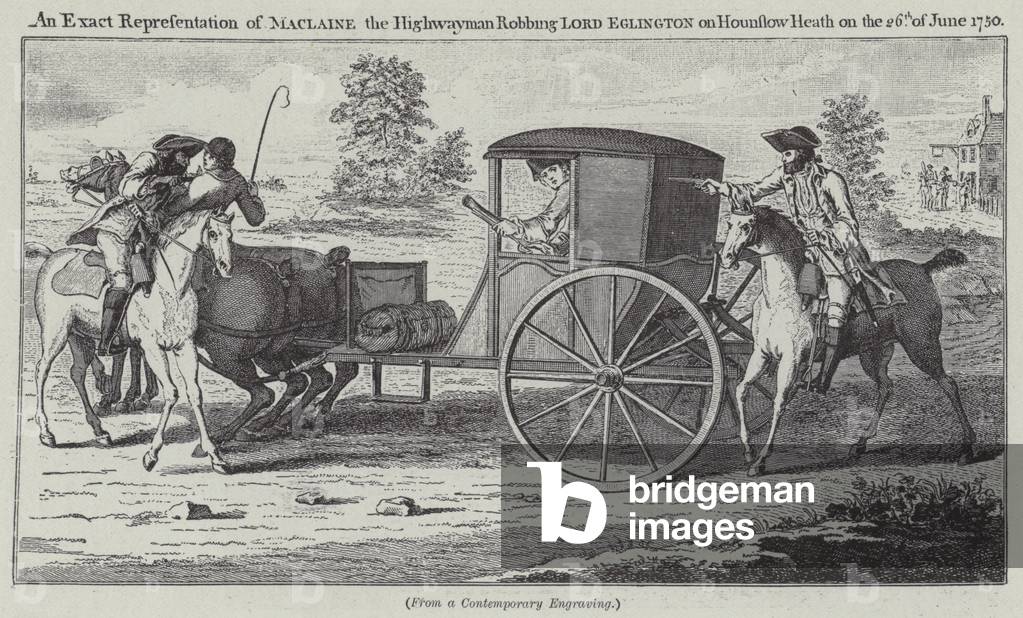 Image Of An Exact Representation Of Maclaine The Highwayman Robbing 