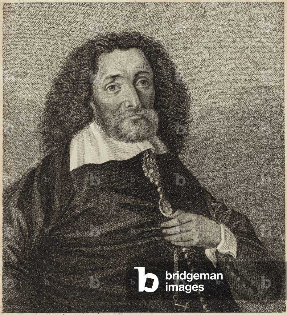 "Inigo Jones (Gravur)" von English School, b/w