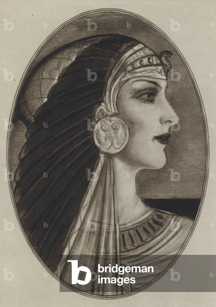 Immagine di Stampa "Cleopatra (lito)" di Gordon Ross, b/w