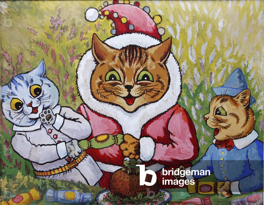 Tre Gatti e Prugne Pudding, c.1935 (guazzo su carta)