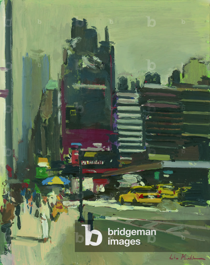 Image de Peinture représentant Sur le trottoir, 2012 par Luke Martineau