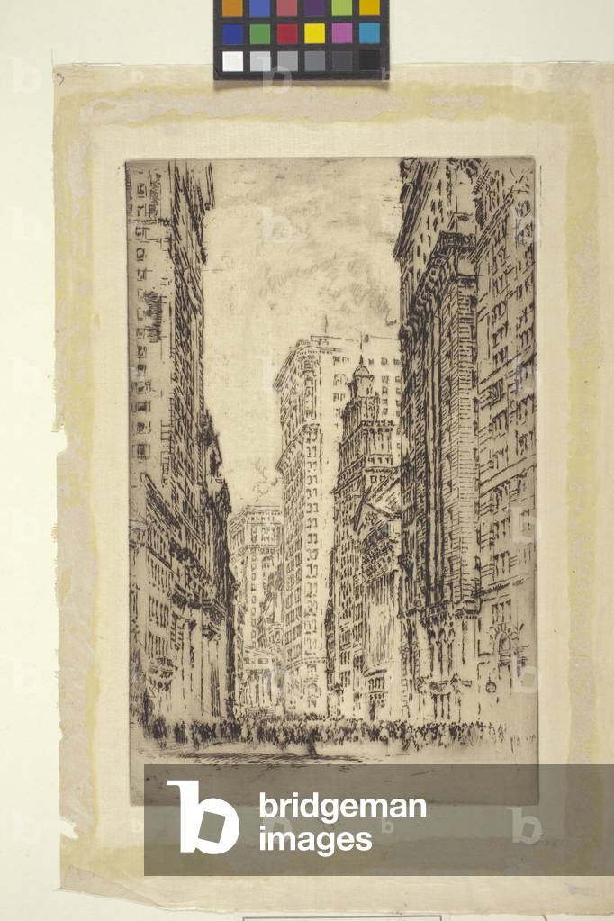 The Stock Exchange, New York (etching)