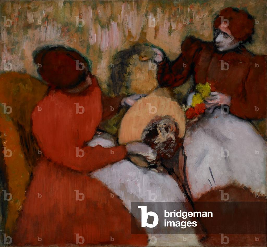 Image of Painting depicting The Milliners, c.1898 by Edgar Degas