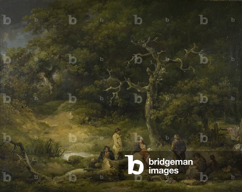 Immagine di Dipinto "Zingari in un paesaggio" 1790 di George Morland