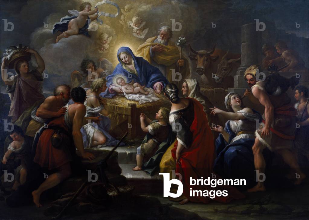 Immagine di Dipinto "L'Adorazione dei pastori", 1680-1728 di Paolo di Matteis
