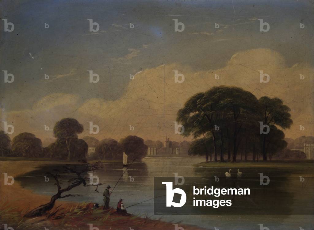 Image de Peinture représentant Twickenham Church and Octagon (huile sur toile) par English School