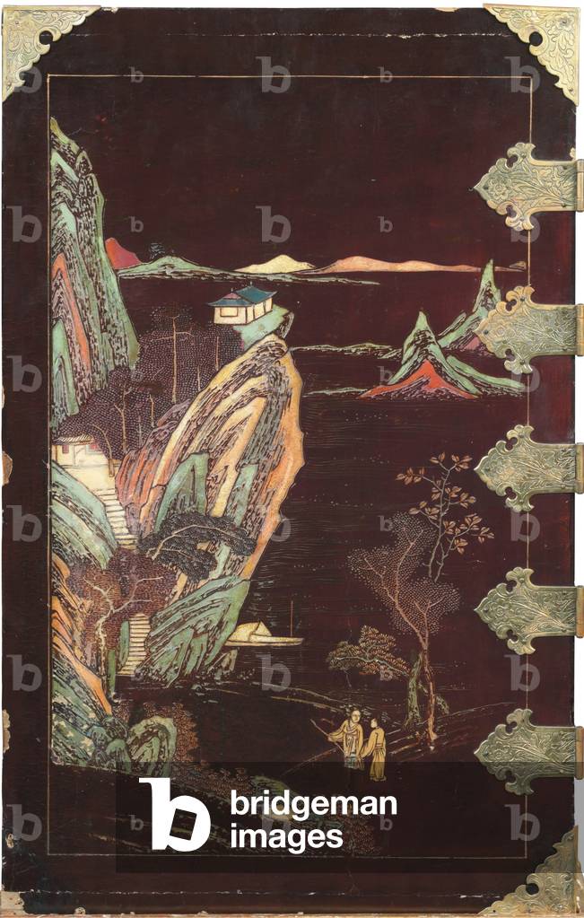Armadi coromandel, con supporti successivi (metallo, lacca e legno) (vedi anche 1274755)