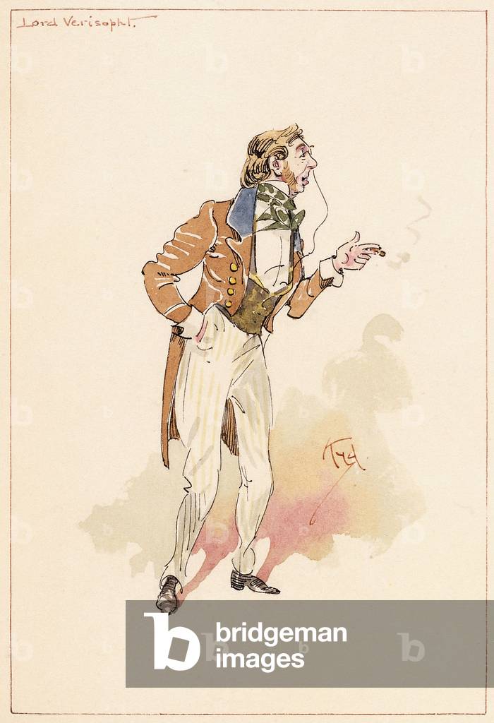"Lord Verisopht", 1883 von Joseph Clayton Clarke, b/w