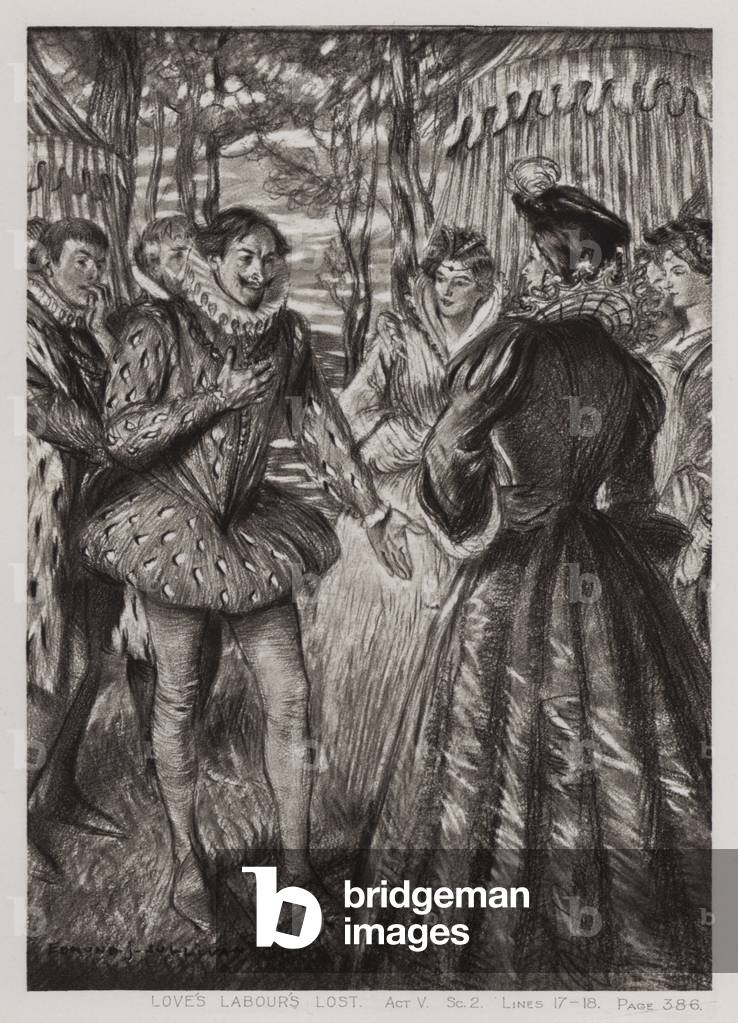 Image de Estampe représentant Lost du travail de l'amour par Edmund Joseph Sullivan