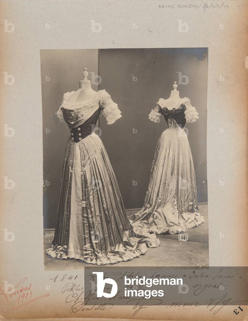 Ball Gown, 1905-06 (b/w photo 