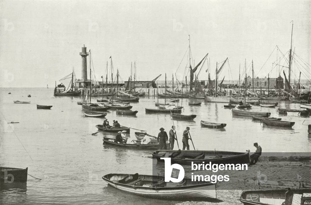 Il porto e il molo, Margate (foto in b/n)