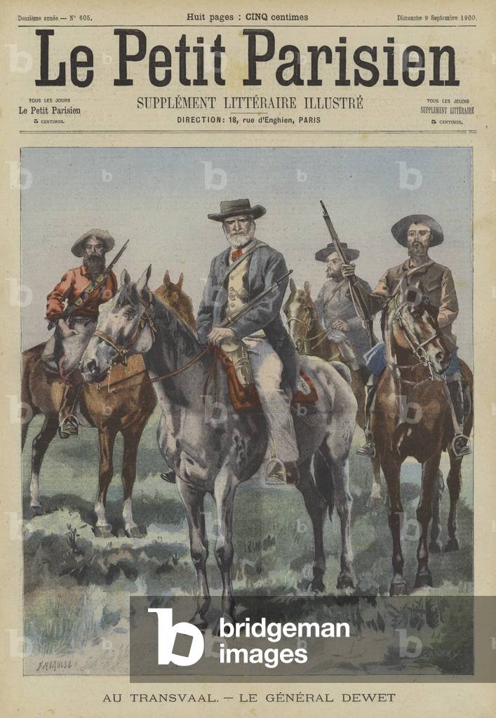 Boer Generale Christiaan de Wet (colore lito)