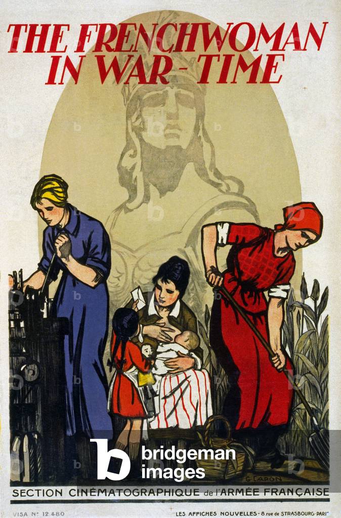 "la francese in tempo di guerra", 1917 di G. Capon