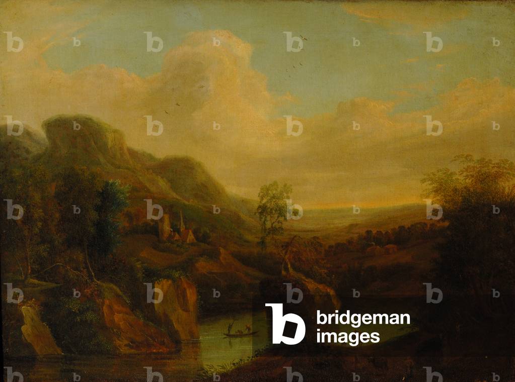 Bild von Gemälde "landschaft mit steine" von Francesco Zuccarelli