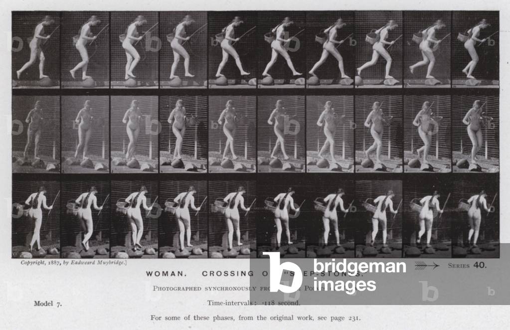 Immagine di Fotografia "La figura umana in movimento: donna" di Eadweard Muybridge