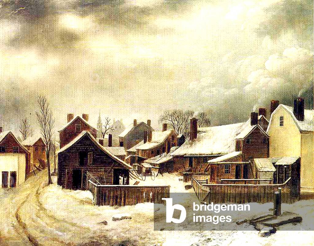 Immagine di Dipinto "Brooklyn in inverno (olio su tela)" di Seymour Joseph Guy